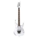 Guitarra Eléctrica Para Zurdo Ibanez Pia/jem/uv Jemjr Super Strato De Meranti White Con Diapasón De Jatoba