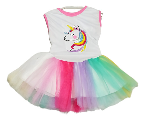 Vestido Tutu Unicornio Por Unidad 