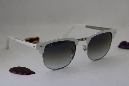 Ray Ban Clubmaster Metal Blanco Fotos Reales !! 12 Msi !!