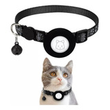 Collar Reflectante Con Airtag Y Campana Para Perros Y Gatos