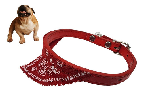 Collar Para Perros Y Gatos Ultra Fashion Rojo 30cm Bandana