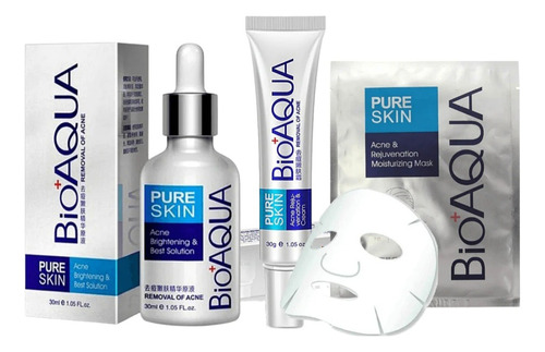 Kit Facial X4 Anti Acne Bioaqua - mL a $4312