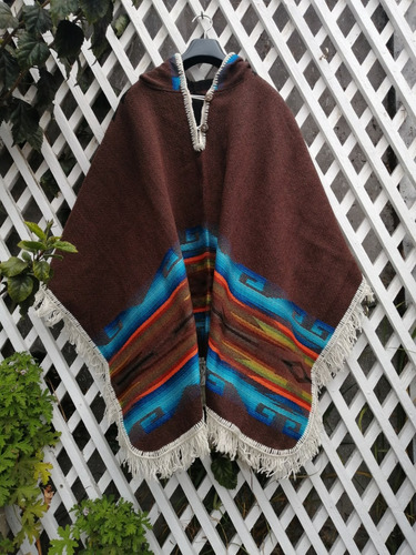 Poncho De Lana De Oveja Mujer