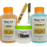 Magic Hair Shampoo, Acondicionador, Detox Y Gel Pestañas