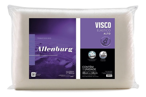 Travesseiro Altenburg Viscoelástico Alto Firme E Macio 48x68