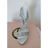 Sandalias Altas De Novia Con Detalles De Strass