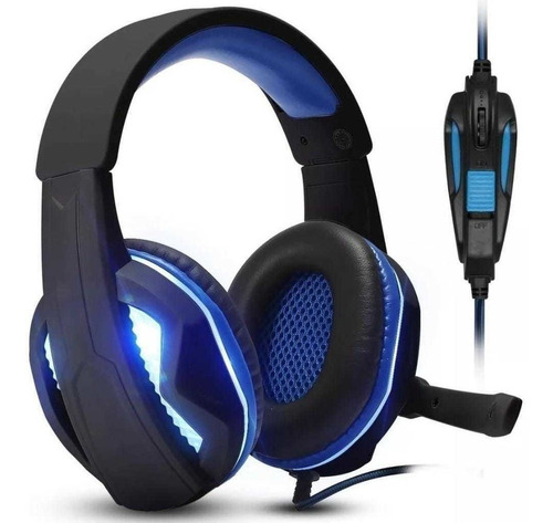 Fone De Ouvido Headset Gamer Knup Kp396 Com Microfone