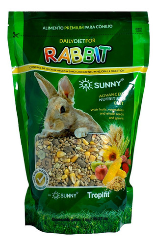       Alimento By Tropifit P/conejos 500g Importado Sunny