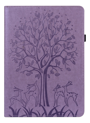 Funda De Tablet Con Diseño De Árbol Y Ciervo Para Amazon Kin