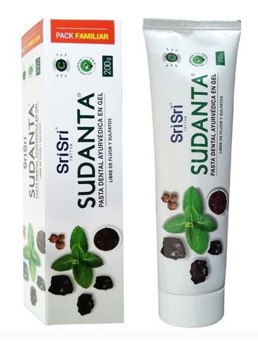 Pasta Dental Vegana Gel Sri Sri Sudanta  Sin Tacc 200gr