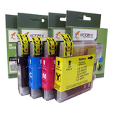 Kit 4 Cartuchos Tinta Para Brother Lc61 Lc38