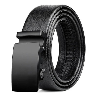 Acinturón De Vestir Para Hombre Con Hebilla Automática Negro
