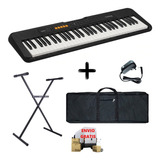 Teclado Organo Casio Cts100 61 Teclas +fuente+soporte+funda