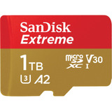 Sandisk 1tb Extreme Uhs-i Microsdxc Memory Card With Sd Adap
