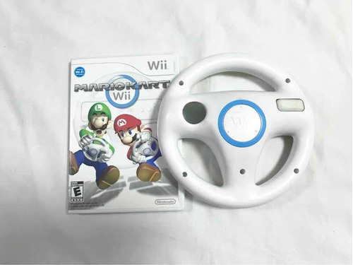 Mario Kart Wii Videojuego + Volante + Control + Nunchuk