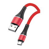 Cable Netmak Usb A Micro 2a 1m Carga Rapida Strong Series Color Rojo