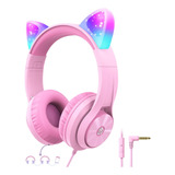 Auriculares Headphones Iclever Hs20 Orejas De Gato Led