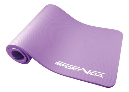 Mat De Yoga, Alfombra Espesor 10mm Extra Resistente Color Violeta