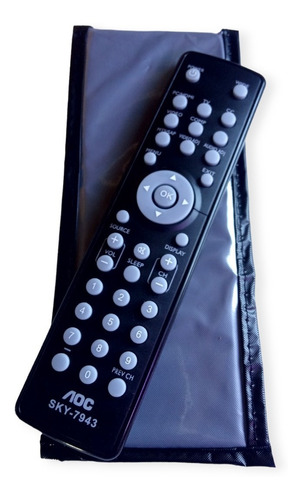 Controle Para Tv E Monitor Aoc T2442e  Le-19w037 + Capa