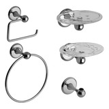 Set Baño Fv Kit Accesorios 5 Piezas Mikka 0179.05/31 Cromo