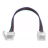 Conector Doble P/ Tira Led 5050 Rgb Colores Con Cable 