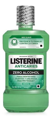 Enjuague Bucal Anticaries Sin Alcohol 500ml Listerine