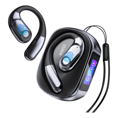 Audifonos Ms193 AI Audifonos Traductores Pantalla Táctil Led Bluetooth 6.0 Color Negro Luz Led Deportivos Gamer Auriculares Inalambricos Ows Con Smart Display Compatible Con Ios Y Android | Meses sin interés