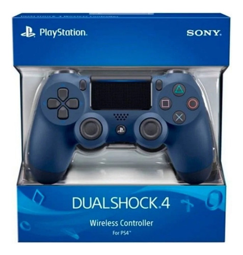 Controle Sem Fio Dualshock Ps4 Playstation Original Azul