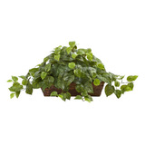 Pothos Casi Naturales Con Repisa, Verde, 34x18x15