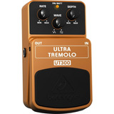 Pedal Guitarra Behringer Ut300 Efecto Ultra Tremolo Color Dorado