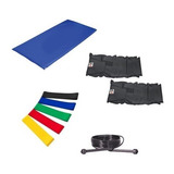 Kit Colchonete + Par De Caneleira 3kgs + 5 Mini Bands+corda