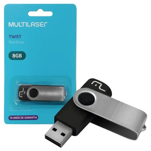 Pendrive Multilaser Twist Pd587 8gb 2.0 Original Lacrado