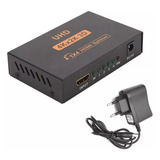 Distribuidor Spliter Hdmi Uhd 1x4 - 01-input X 04-saides