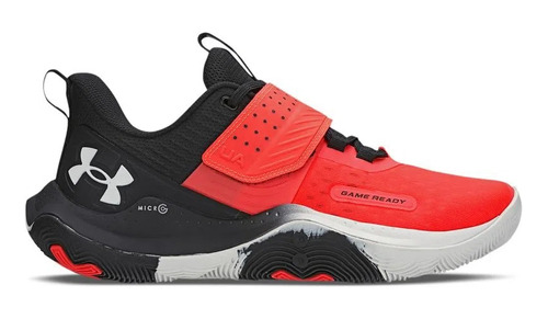 Tênis Under Armour Buzzer Se Masc Basquete Salmão E Preto