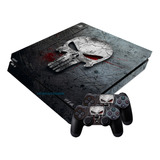 Skin Ps4 Slim The Punisher Para Consola Mando Barlights