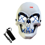 Máscara Led Esqueleto Luminoso Disfraz Premium Halloween-cc