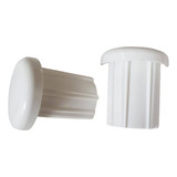 Kit Peças 03 Pares Tampa Para Base Redonda Para Cortina Rolo Cor Branco