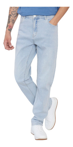 Jeans Hombre Slim Fit Superflez Azul Claro - Corona