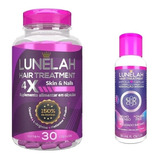 Lunelah Tratamento Cabelo 30caps+ampola Capilar 30ml Sabor Vitamina