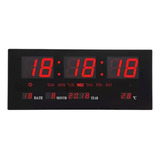 Reloj Digital De Pared Led Fecha Y Temperatura Tl151