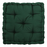 Assento Almofada Futon Turca Oxford 60x60cm Verde Musgo