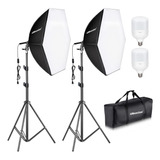 Ubeesize Softbox Kit De Iluminación Para Fotografía, 30 X.