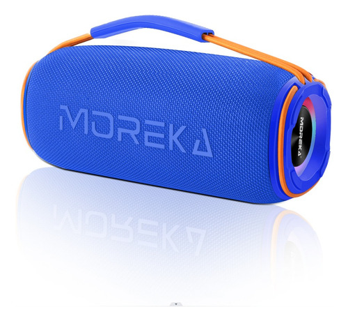 Bocina Moreka Moreka-368 Portátil Con Bluetooth Waterproof Azul 5v 