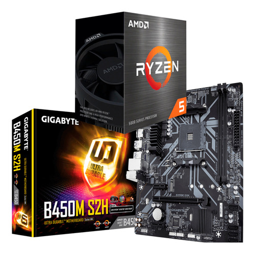 Kit Ryzen 5 5600gt + B450m S2h