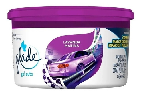 Glade Auto Lavanda Marina Aromatizante Elimina Olores