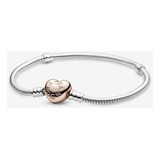 Brazalete Broche De Corazón Rosa, Bolsa Cubrepolvo Incluido