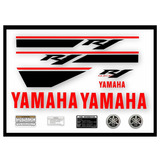 Kit Adesivos Para Yamaha R1 2014 Branca 