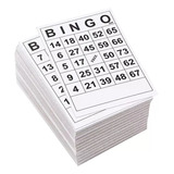 Tarjetas De Papel Para Juegos De Bingo 1 En 1, 60 Hojas Sin