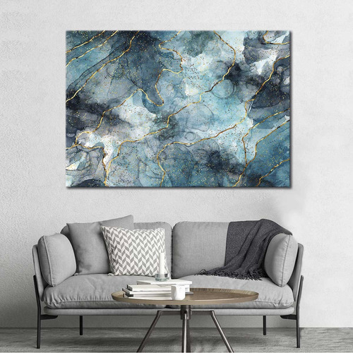 Cuadro Abstracto Elegante Canvas Bastidor Moderno 90x60