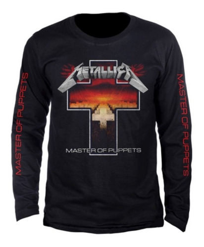 Camisa Metallica Master Of Puppets Long 035